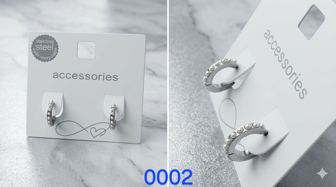 گوشواره حلقه ای صدفی